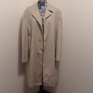 GLENEAGLES Men's Vintage Trench Coat
